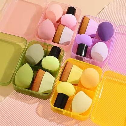 Puff&amp;Polish Beauty Sponge and Brush Set