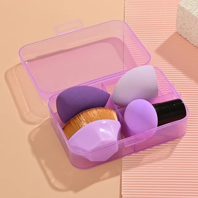 Puff&amp;Polish Beauty Sponge and Brush Set